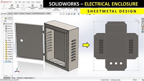 solidworks sheet metal tutorial enclosure|solidworks sheet metal tutorial.